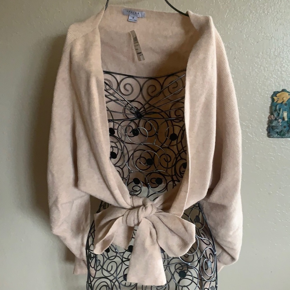 Size S Favlux Peach Pink Tie-up Cardigan